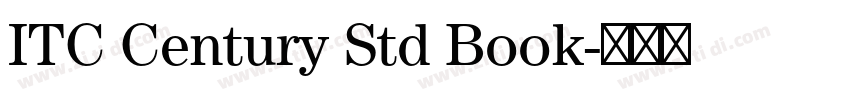 ITC Century Std Book字体转换